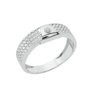 Ava Round Diamond Ring For Men